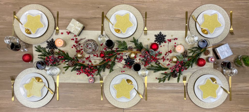 Van Smaak - gedekte tafel met kerst